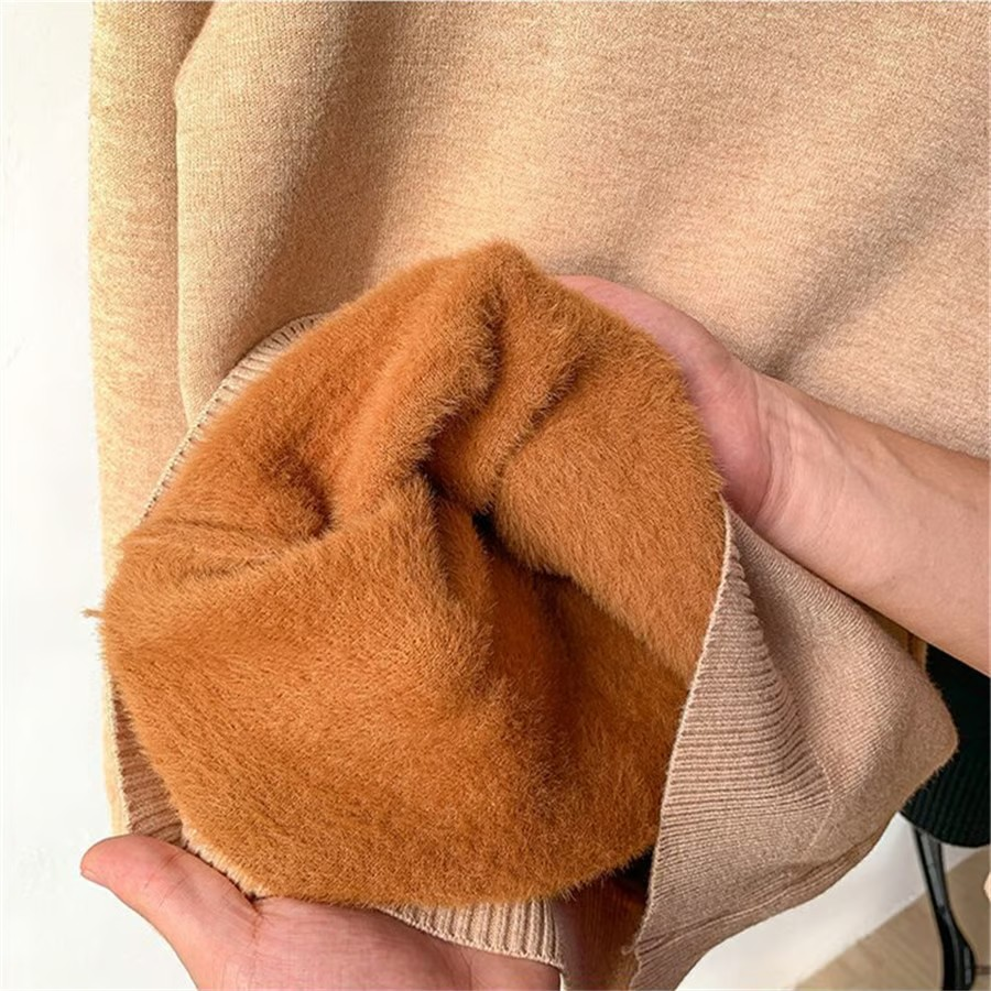 Winter-Fleece-Dickes Strick-Unterziehshirt